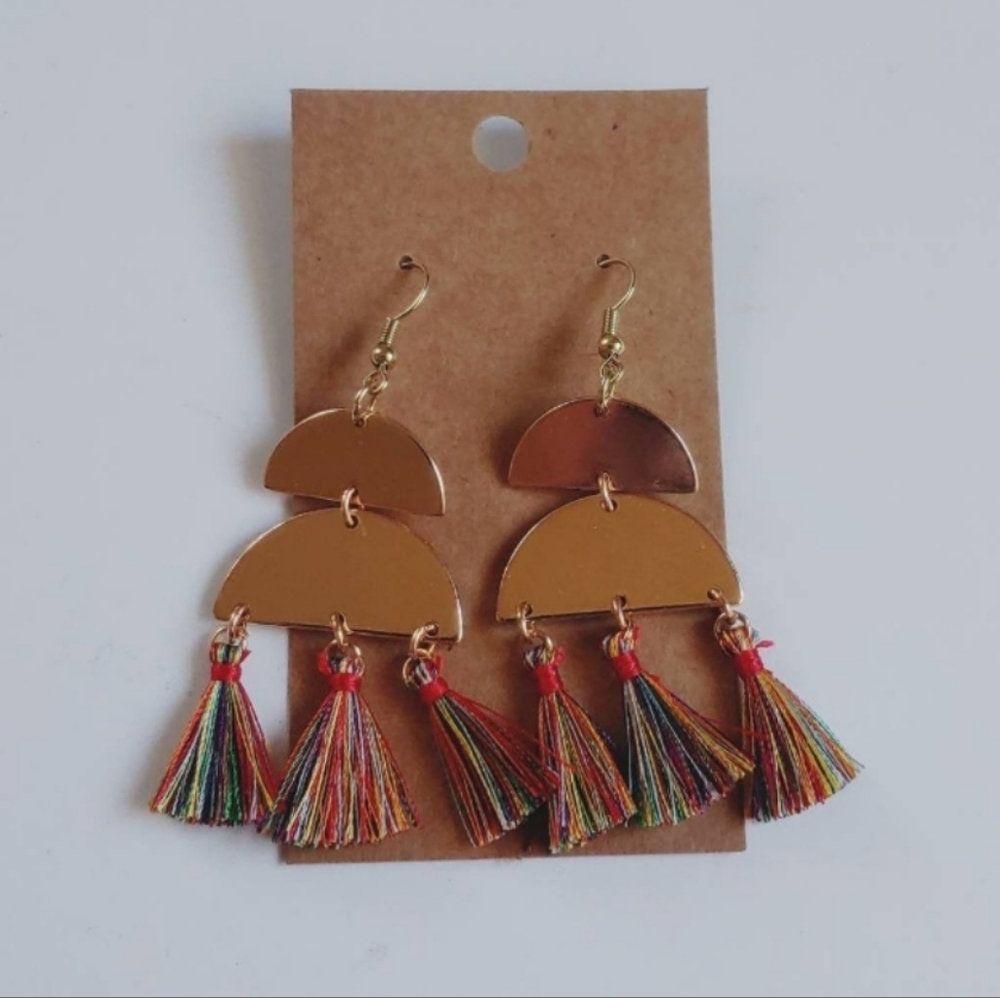 Tassel Earrings, summer jewelry, boho jewelry, bohemian earrings, fall earrings